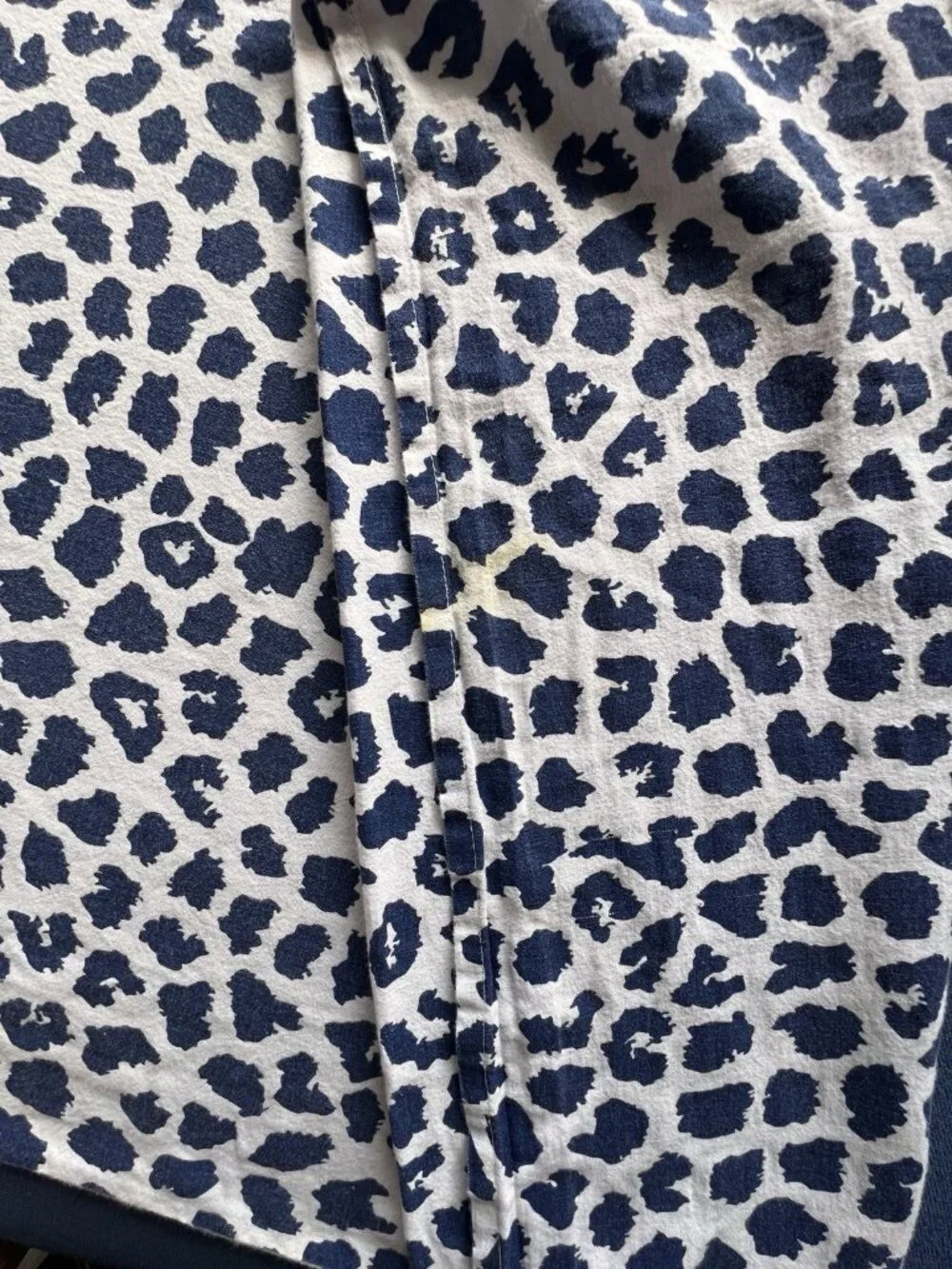 PR Ikea KVASTFIBBLA Pillowcases BLUE Wht Animal Print Leopard Cheetah STD Cotton